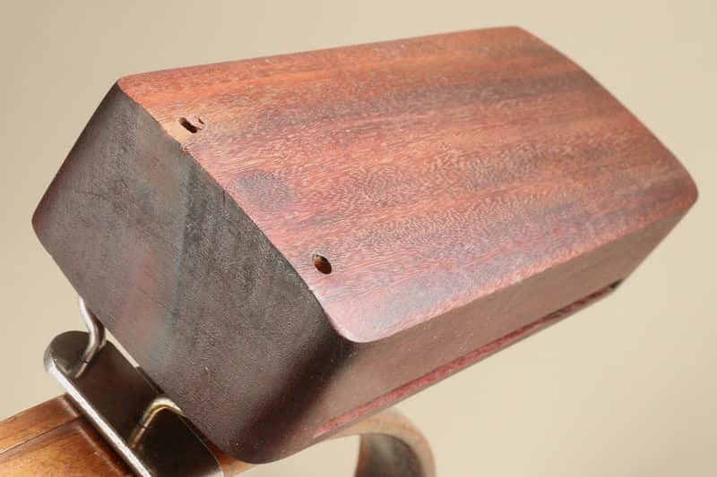 Giant Chi Fu Rosewood Wood Block (1920s) with Leedy/Ludwig Nickel Plated Holder (1950s) / INSPECTED & TESTED image 1