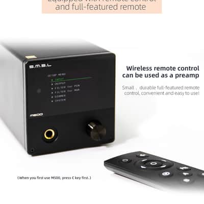 SMSL M500 Mk1 Es9038 Dac - Headphone Amplifier - Black image 9