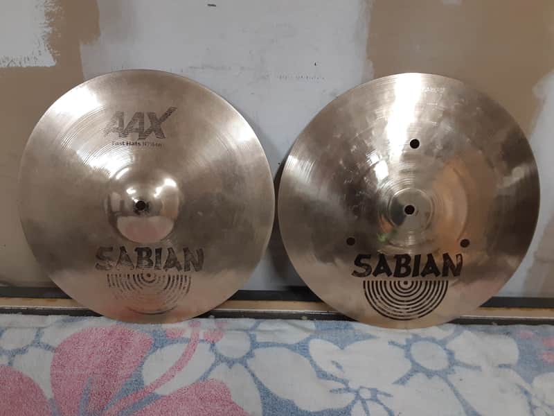 Sabian  AAX 14" Fast Hats   Brilliant image 1