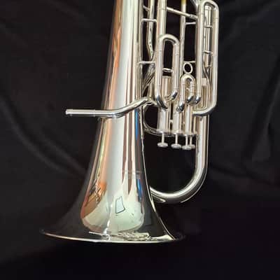 Yamaha YEP-321S Intermediate 4-Valve Euphonium - Silver-Plated image 6