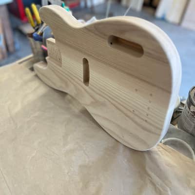 Madlad Instruments Ash  Vintage '51 Precision Bass PBass Style Body (custom made with pride in north Texas) - Unfinished image 4