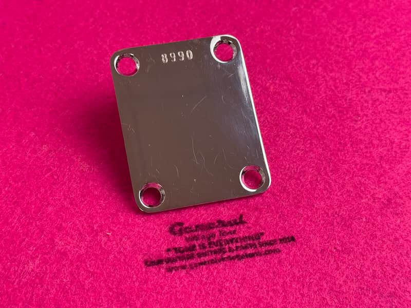Vintage Hysteric Guitar Parts Pre-CBS 50’s Serial No. vintage Style Replacement Neckplate - Aged image 1