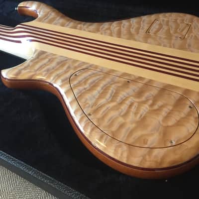 Alembic Wave 6 string Bass guitar - Anniversary Electronics 2018 5A Quilted Maple image 24