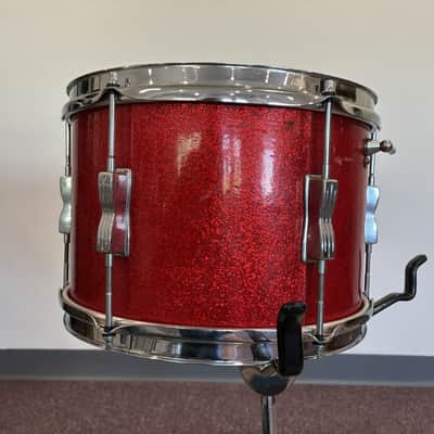 Ludwig 1960s Club Date 12x8" Tom - Red Sparkle image 6