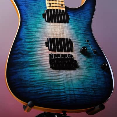 Mayones Aquila Elite V24 S 6 Natural Fade Turquoise Burst Gloss image 2