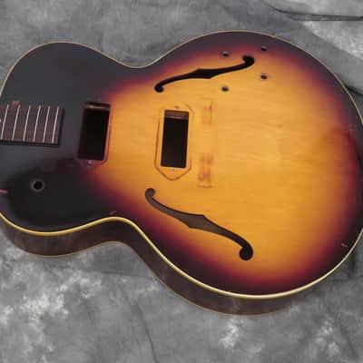 1957 Gibson ES-125 D Vintage Project Husk - Sunburst - Rare Double Pickup Model image 25