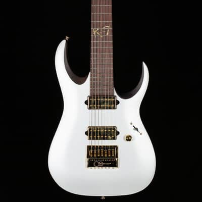 Ibanez K7YANG Brian Head Welch Signature 7-string Matte White (893) image 3