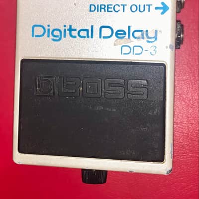 Vintage Boss DD-3 Digital Delay guitar effects pedal made in tawain blue label image 1
