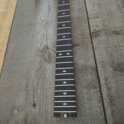 Diamond Inlay 22 Steel Fret spokewheel guitar Neck Replacement Canadian Maple on Rosewood DIY. image 4