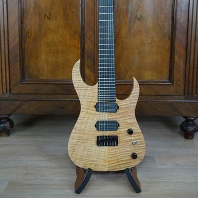 Bernie Rico junior (jr.) Hesperian 727 7 string 2012 natural oiled finish image 1