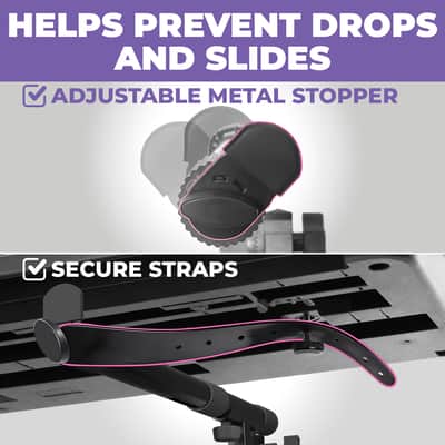 Liquid Stands 3-Tier Adjustable Keyboard and Synth Stand – Professional Stand for Keyboards, Mixers, Synths, and Laptops image 5