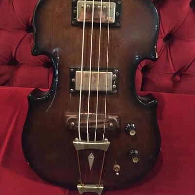Vintage 1970’s Aria Violin Scroll Bass 1420 / 1430 + OHSC Case Rare Model MIJ Japan Univox image 3