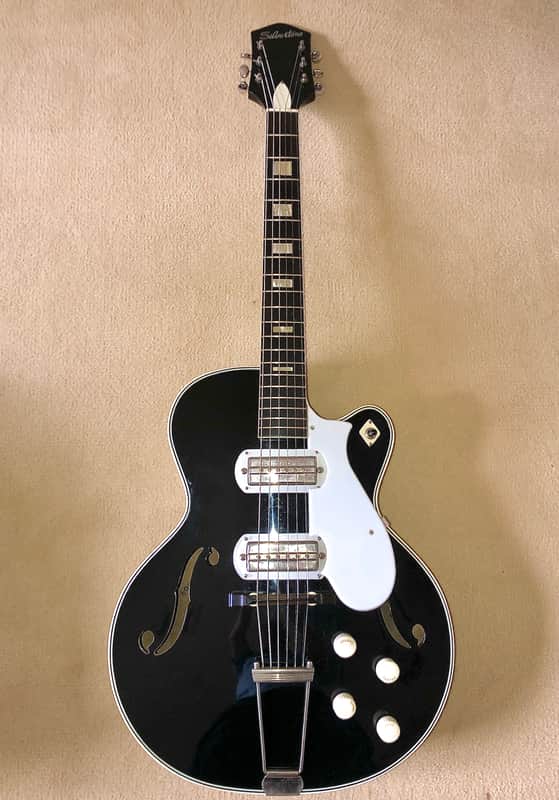 Silvertone/Harmony Espanada 1961 Black Lacquer w/ Free Shipping! image 1