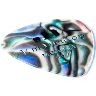 483R14MD Genuine Celluloid Classic Abalone Medium x72 Dunlop image 3