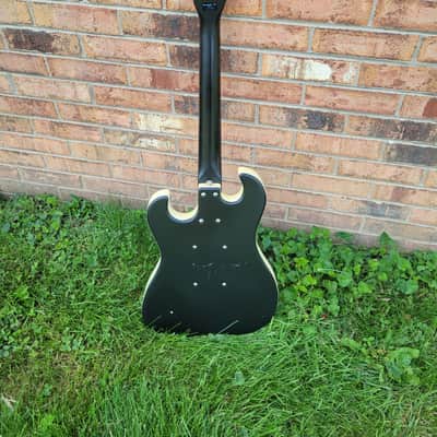 2002 Danelectro Model The Dano 63 Electric Guitar Black Great Player & Sound image 4