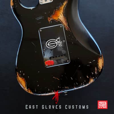 Fender Stratocaster 60th Anniversary Special Edition Black Aged Relic by East Gloves Customs (Rare) image 2