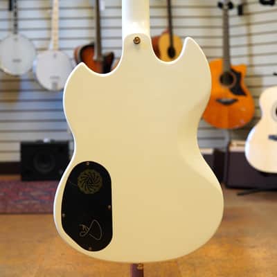 Guild Polara Kim Thayil Signature Electric Guitar Vintage White image 3