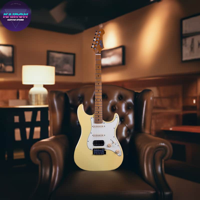 Jet Guitars JS-400 JS400 VYW, HSS Ceramic pickups, solid basswood body, 22 frets roasted maple neck, 2 point tremolo Free Setup image 1