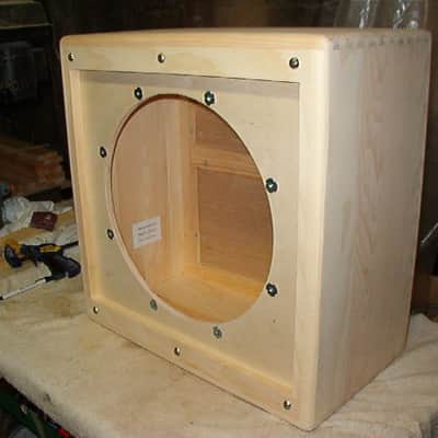 TRM 1x15 guitar extension cabinet tweed style OPEN back 115 project. image 1