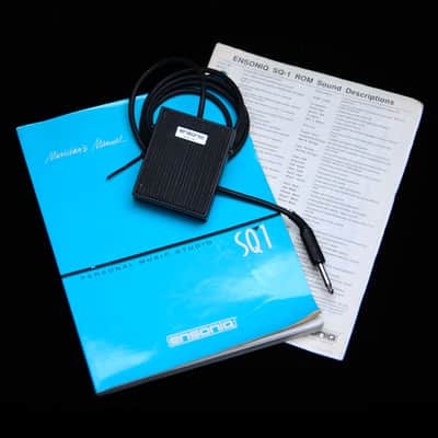 *All Original* 1990 Ensoniq SQ-1 Personal Music Studio 61-Key Synth/Workstation SQ1 | Synthesis Drums Sequencer Effects | Inc. Footswitch, Manual and Power Cable | SQ 1 Serial SQ-14869 image 18