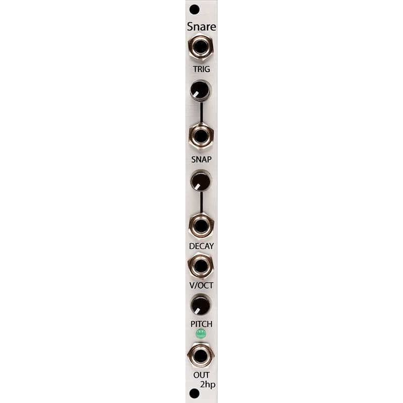 2hp Snare Eurorack Drum Module (Silver) image 1
