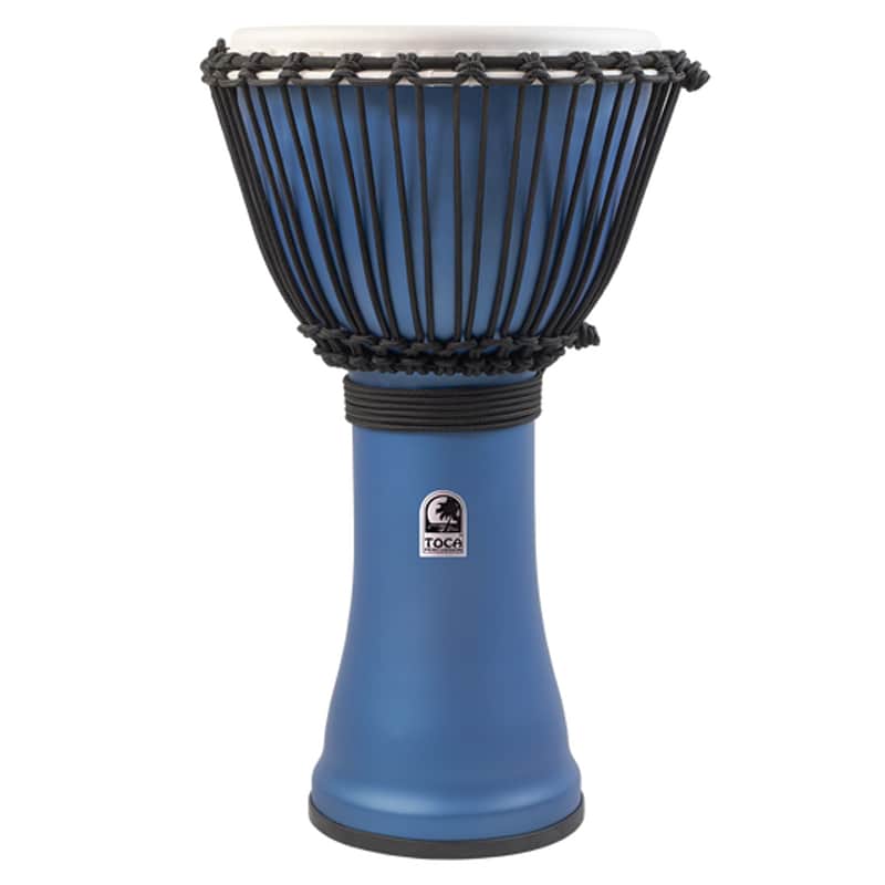 Toca Freestyle Rope Tuned Djembes Matte Ocean Blue image 1
