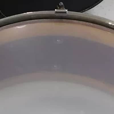Vintage 1927 Liberty 5x14 Solid Walnut Shell Snare Drum Sea Green Pearl - RARE! image 16