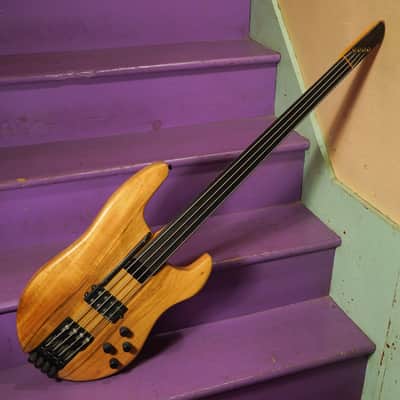 1994 Chip Wilson w/Kubicki Headless Fretless Neck Electric Bass Guitar (VIDEO! Fresh Setup) image 1