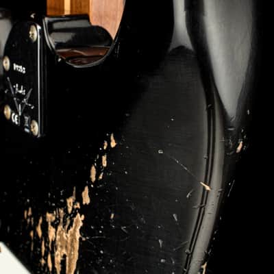 Fender Custom Shop Empire 59 Transition Stratocaster Heavy Relic - Faded Aged Black #19353 image 13