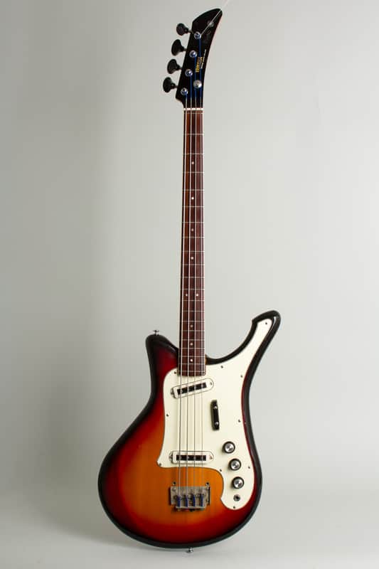 Yamaha SB-5A Solid Body Electric Bass Guitar (1968), ser. #6494, black hard shell case. image 1