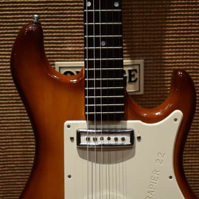 Vintage 1960s Wilson Watkins Rapier 22 Original WEM Sunburst Electric Guitar image 5