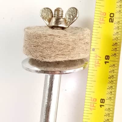 Straight Knurling 3/8x2.75"x20"Cymbal L-Arm Rod Chrome Bass Drum Mount Holder US image 2