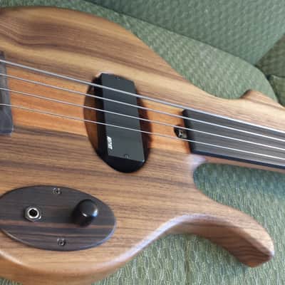 Birdsong Embrace Fretless 2013 Natural Walnut image 5