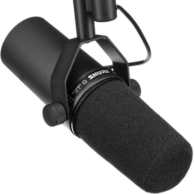 Shure SM7B Vocal Microphone with Cloud Microphones Cloudlifter CL-1 Mic Activator and Extra 10' XLR Cable Bundle image 2
