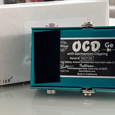 Fulltone Custom Shop OCD-GE Germanium Overdrive 2019 - Tahitian Teal image 2