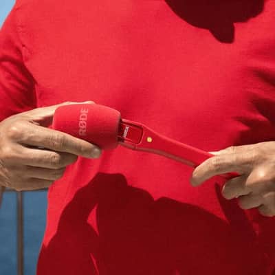 Rode Interview Micro Handheld Mic Adapter for Wireless Micro (Red) image 4