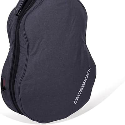 Crossrock Air Carbon® by Crossrock | 4/4 Classical Guitar Flight Case – 3K Twill Weave Carbon Fiber in Vintage Port Red – TSA Lock & Ergonomic System – Lab-Tested Impact Resistance image 5