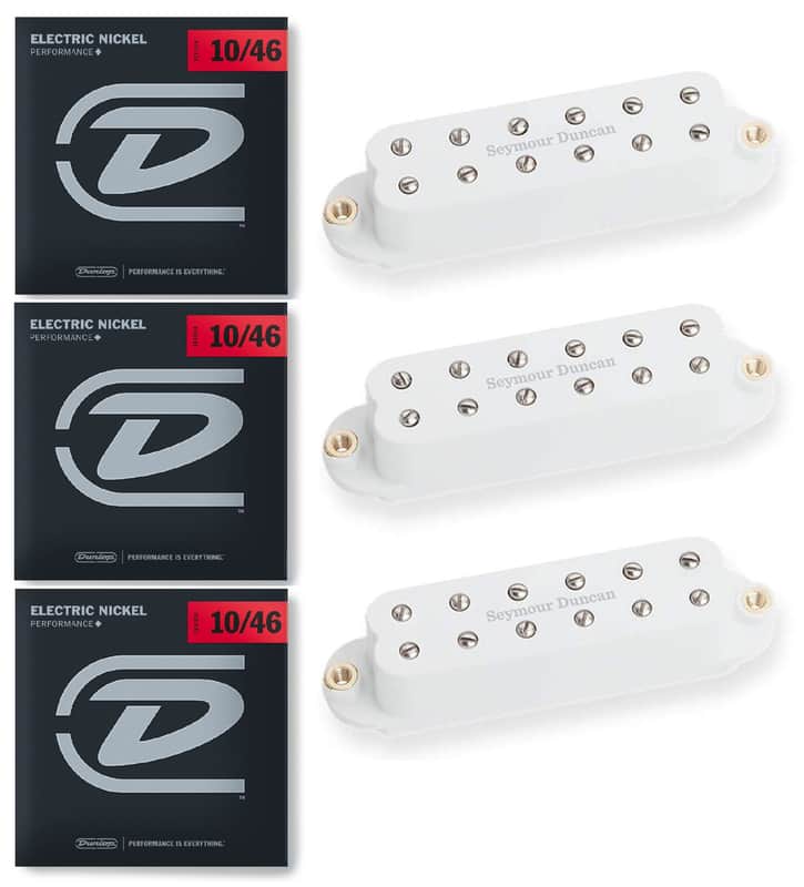 Seymour Duncan Billy Gibbons Red Devil Single Coil Strat Sized Pickup Set White ( 3 STRING SETS ) image 1