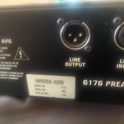 Universal Audio 6176 Channel Strip 2003 - Present - Silver Bild 3