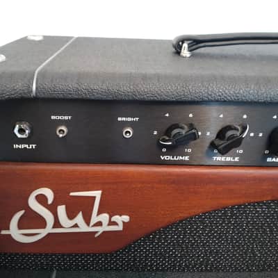 Suhr Bella 44-Watt Guitar Amp Head + 1×12 Cab (Mahogany Panels, Black Tolex) image 5