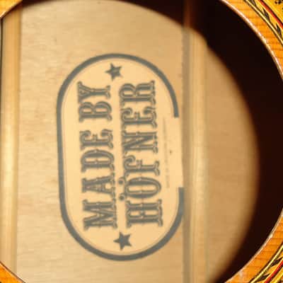 Vintage Hofner Zero Fret Acoustic Dreadnaught Guitar Project Sold As Is! image 3