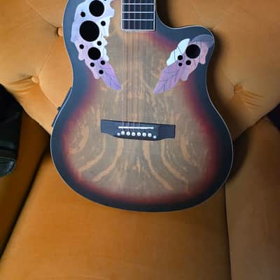 Glarry ovation style acoustic/ electric guitar image 2