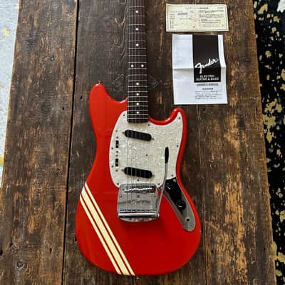 Fender Mustang 1973 RI Competiton Edition Fiesta Red w/ Matching Headstock MIJ 2012 Japan image 17