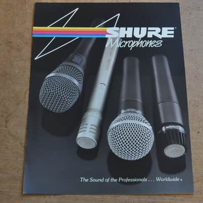 Shure Microphones vintage catalog booklet brochure. 1986 image 1