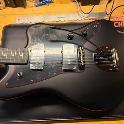 2025 Fender Japan MIJ Limited Hybrid II Jazzmaster Noir Black Original Gig Bag image 12