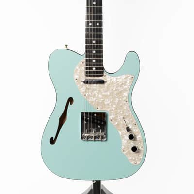 Fender Limited Edition Two-Tone American Thinline Telecaster 2019 Surf Green image 2