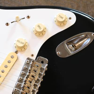 1984-1987 Fender Stratocaster Double-Cut Electric Guitar Black + OHSC image 7