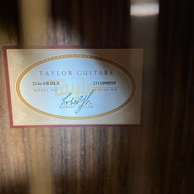 Taylor 214e-SB DLX 2015 - 2017 - Tobacco Sunburst image 3