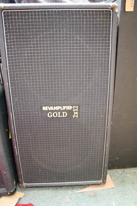 Custom Sound 2x12 speaker cab fitted with Marshall Gold 100w Celestion speakers, revAMPlified image 1