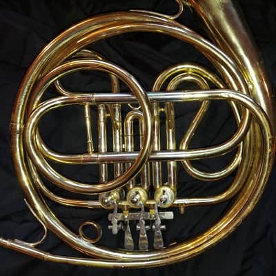 Getzen Caravelle Single French Horn, USA, with case and mouthpiece, Dented image 9